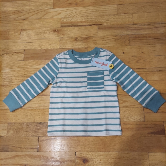 Cat & Jack Other - 📢 NWT Cat & Jack Kids Striped Long Sleeve Shirt (Size: 2T)